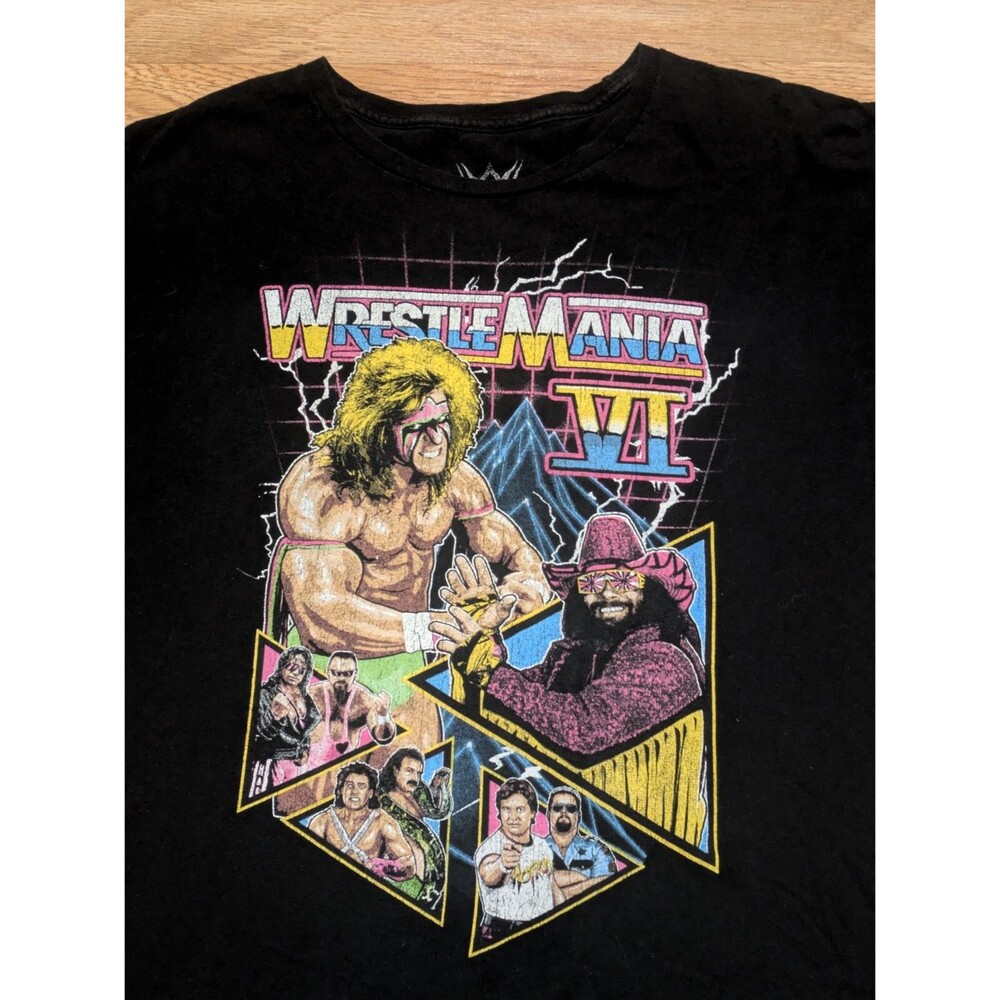 WWE Men's‎ WrestleMania VI T-shirt, 2X
